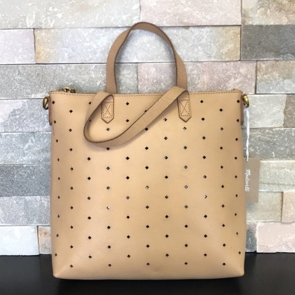 🔥Host Pick🔥Madewell Mini Transport Perforated Leather Tote - Picture 5 of 10